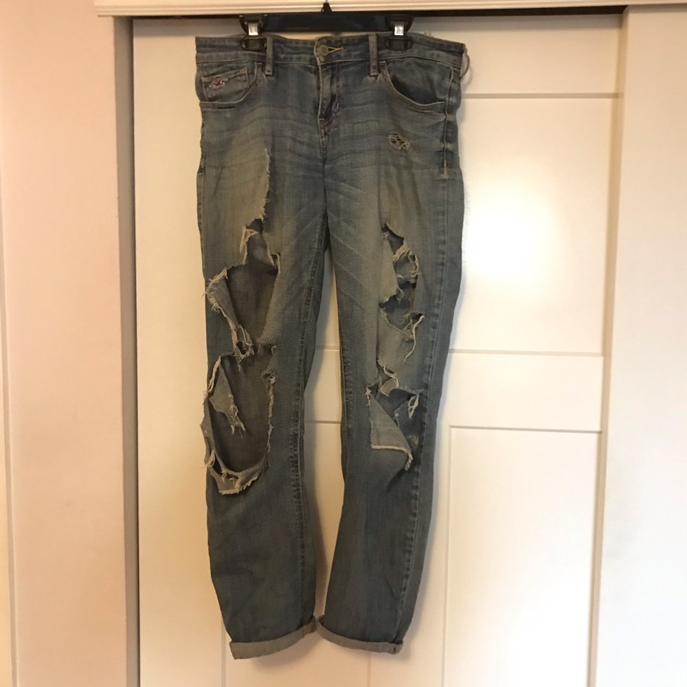Distressed jeans